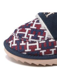 TOMMY HILFIGER - Tommy Hilfiger Kapcie Loafer Mule Slipper Monogram FW0FW06716 Kolorowy. Materiał: materiał. Wzór: kolorowy #7