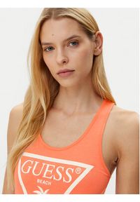 Guess Sukienka codzienna E3GP03 JA914 Biały Regular Fit. Okazja: na co dzień. Kolor: biały. Materiał: bawełna. Typ sukienki: proste. Styl: casual #4