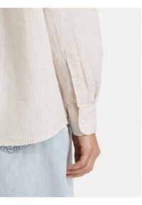 Tommy Jeans Koszula DW0DW22209 Beżowy jasny Relaxed Fit. Kolor: beżowy. Materiał: len #2