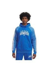 Bluza z kapturem Under Armour Rival Colorblock. Typ kołnierza: kaptur. Kolor: niebieski. Sport: fitness #1