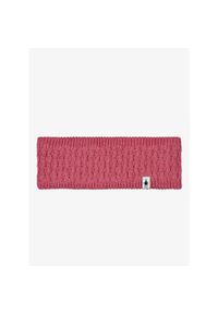 Opaska na głowę Smartwool Fleece Lined Headband - garden pink heather. Kolor: różowy