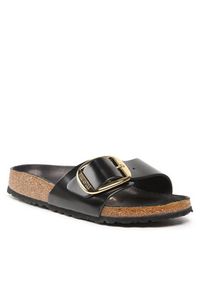 Birkenstock Klapki Madrid 1022650 Czarny. Kolor: czarny. Materiał: lakier, skóra #2
