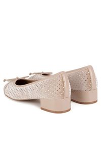 Nine West Baleriny WFA2993-1 Beżowy. Kolor: beżowy. Materiał: materiał #2