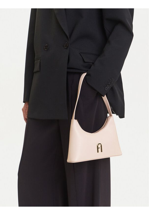 Furla Torebka Diamante WB00863 AX0733 0496S Różowy. Kolor: różowy. Materiał: skórzane