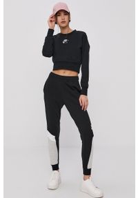 Nike Sportswear Spodnie damskie kolor czarny. Kolor: czarny. Materiał: dzianina #3