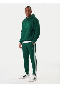 Adidas - adidas Spodnie dresowe 3-Stripes KE3559 Zielony Slim Fit. Kolor: zielony. Materiał: bawełna, syntetyk #3