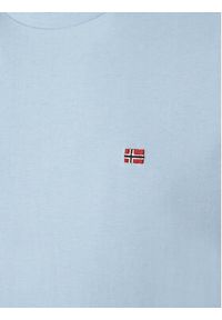 Napapijri T-Shirt Salis NP0A4H8D Niebieski Regular Fit. Kolor: niebieski. Materiał: bawełna