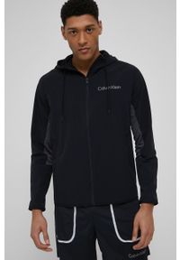 Calvin Klein Performance kurtka męska kolor czarny przejściowa. Okazja: na co dzień. Kolor: czarny. Materiał: materiał. Długość rękawa: raglanowy rękaw. Styl: casual #1