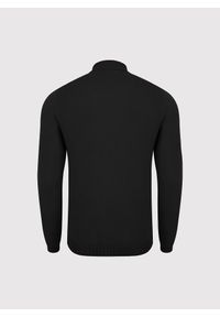Pako Lorente - PAKO LORENTE – Czarny półgolf męski. Kolor: czarny. Materiał: poliamid, wiskoza. Wzór: gładki, ze splotem #5