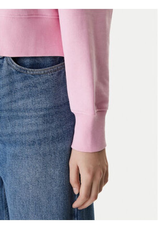 Guess Jeans Bluza W6RQ00 K68I4 Różowy Relaxed Fit. Kolor: różowy. Materiał: bawełna