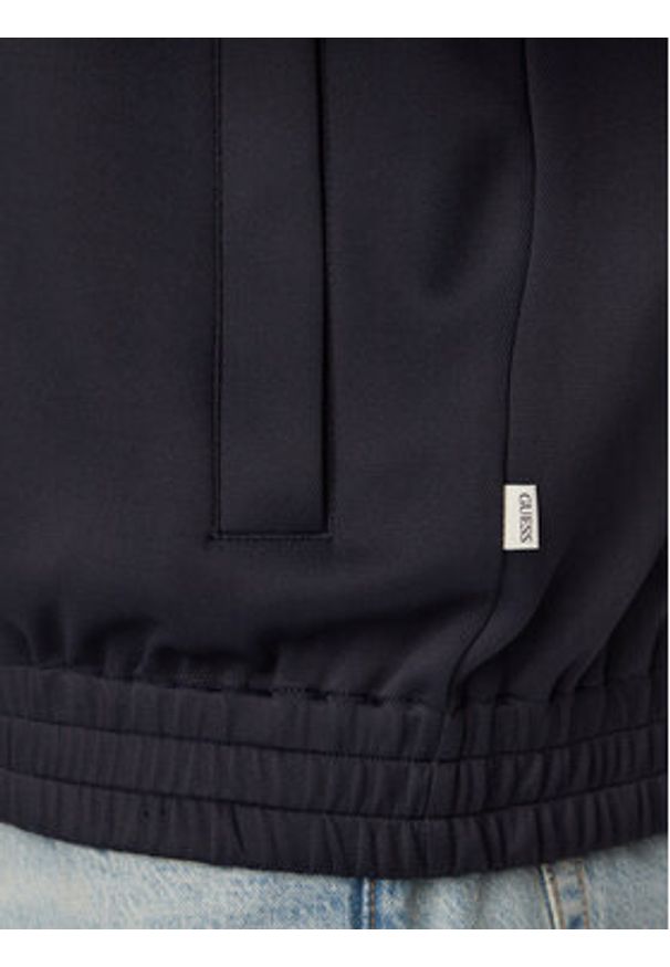 Guess Jeans Bluza M6GQZ2 KB212 Granatowy Regular Fit. Kolor: niebieski. Materiał: syntetyk