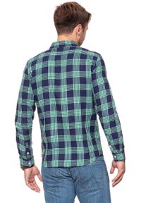 Wrangler - KOSZULA WRANGLER LS 1 PKT SHIRT AMAZON GREEN W5953ORUX. Kolor: zielony