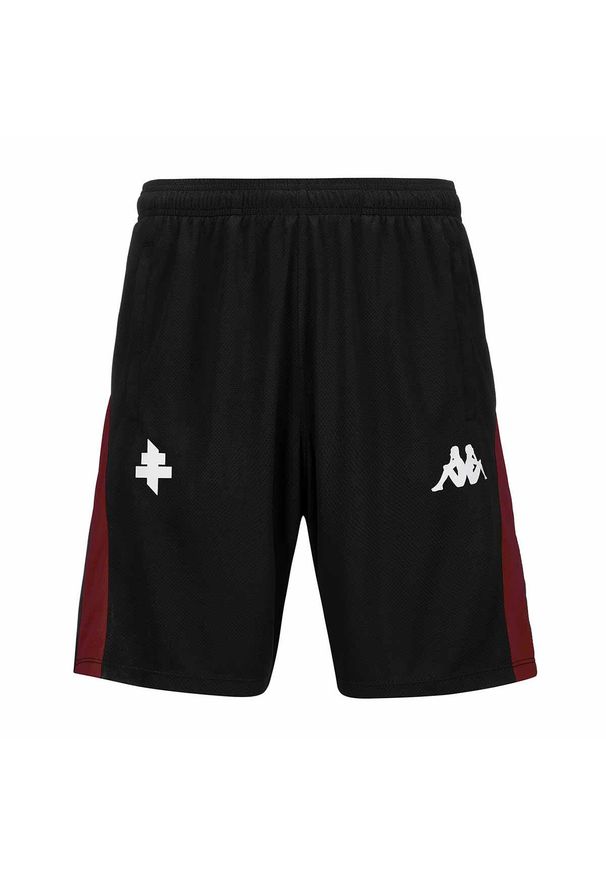 Kappa - Szorty dla dzieci Metz Ahorazip Pro 8 2024/25. Kolor: czarny, czerwony, wielokolorowy. Styl: sportowy