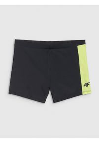 4f - 4F Kąpielówki męskie - czarne M. Kolor: czarny. Materiał: syntetyk, materiał, elastan #1
