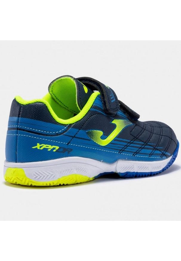 Buty piłkarskie Joma XPander 2203 In Jr XPJW2203INV wielokolorowe błękity i granat. Zapięcie: rzepy. Kolor: wielokolorowy. Materiał: syntetyk, materiał. Szerokość cholewki: normalna. Sport: piłka nożna