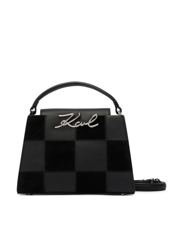 Karl Lagerfeld - KARL LAGERFELD Torebka B3W30027 Czarny. Kolor: czarny. Materiał: skórzane, zamszowe