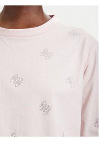 Guess T-Shirt V6GI18 K2985 Różowy jasny Regular Fit. Kolor: różowy. Materiał: bawełna #4