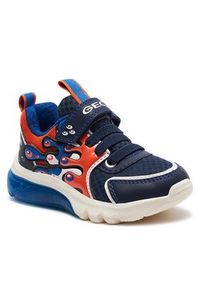Geox Sneakersy J Ciberdron Boy J45LBA 01454 C0659 M Granatowy. Kolor: niebieski. Materiał: materiał, mesh #4