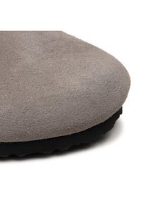 Birkenstock Kapcie Boston 1017650 Szary. Kolor: szary. Materiał: welur, skóra