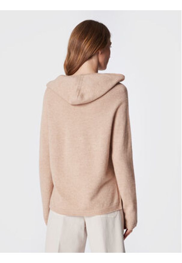 Peserico Easy Sweter M99873F07 I9470 Beżowy Regular Fit. Kolor: beżowy. Materiał: wełna