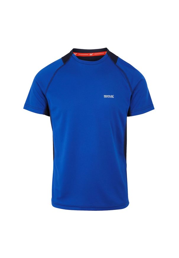 Regatta - T-shirt Męski Virda IV. Kolor: niebieski. Sport: turystyka piesza