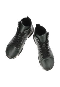 Zielone Botki Rieker Ocieplane Obuwie Damskie. Okazja: na co dzień. Zapięcie: zamek. Kolor: zielony. Materiał: skóra ekologiczna. Styl: casual, elegancki #6