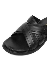 Gino Rossi - GINO ROSSI Klapki CEO-MARCELLO-11 MB Czarny. Kolor: czarny. Materiał: skóra #4