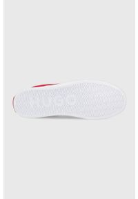 Hugo - HUGO tenisówki Dyer męskie kolor czerwony. Nosek buta: okrągły. Kolor: czerwony. Materiał: guma