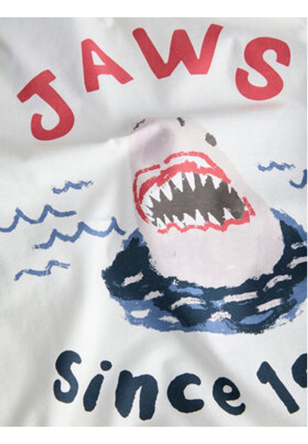Jack & Jones Longsleeve Jaws 12286615 Biały Relaxed Fit. Kolor: biały. Materiał: bawełna. Długość rękawa: długi rękaw