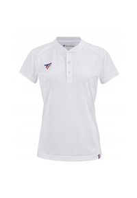 TECNIFIBRE - Koszulka polo tenisowa dziecięca Tecnifibre Team Mesh Polo. Typ kołnierza: polo. Kolor: biały. Materiał: mesh. Sport: tenis