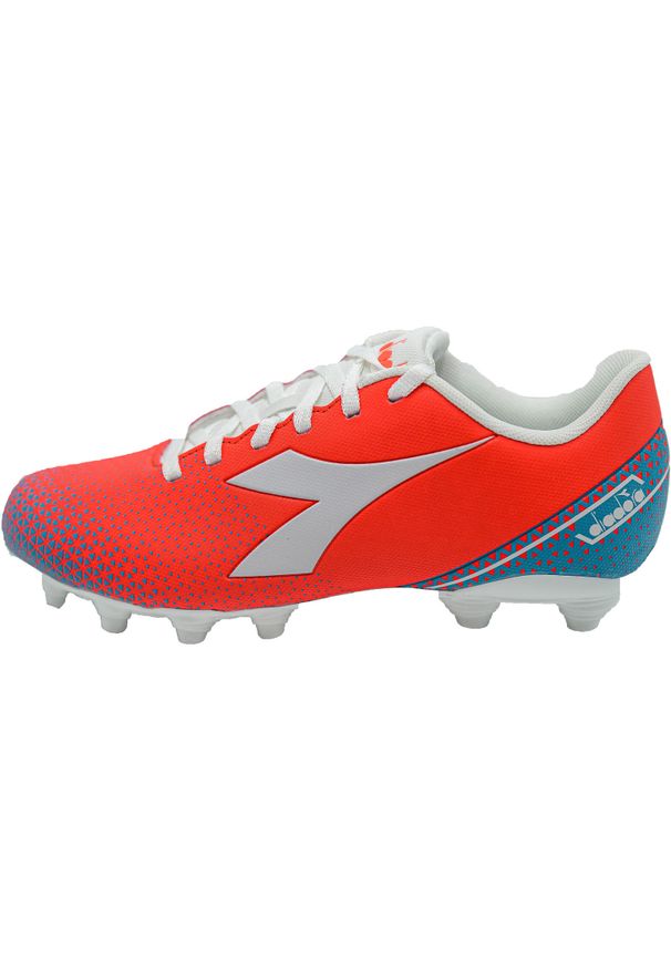 Buty do piłki nożnej Diadora Pichichi 6 MG14, Mężczyźni. Kolor: czerwony. Materiał: skóra ekologiczna, materiał. Sport: piłka nożna