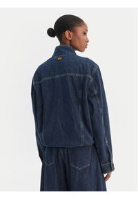 G-Star RAW - G-Star Raw Kurtka jeansowa Rib Trucker D28586-D536 Niebieski Regular Fit. Kolor: niebieski. Materiał: bawełna #4