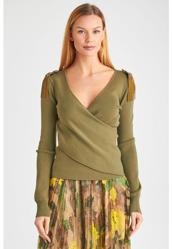 SWETER Patrizia Pepe. Okazja: do pracy