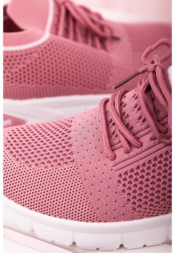 Casu - Różowe buty sportowe sznurowane casu 204/6p. Kolor: różowy