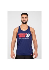 GORILLA WEAR - Classic Training Top bez rękawów - Granatowy. Kolor: niebieski. Długość rękawa: bez rękawów. Styl: sportowy #1