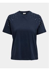 JDY T-Shirt Molly 15311675 Granatowy Regular Fit. Kolor: niebieski. Materiał: bawełna #3