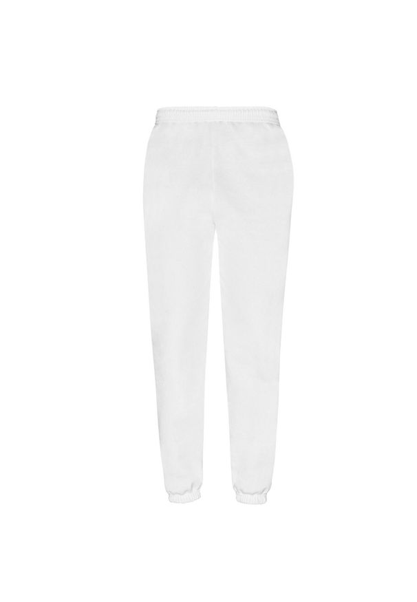 FRUIT OF THE LOOM - Spodnie Do Biegania Unisex Dla Dorosłych Z Elastycznymi Mankietami. Kolor: biały. Sezon: lato. Sport: turystyka piesza