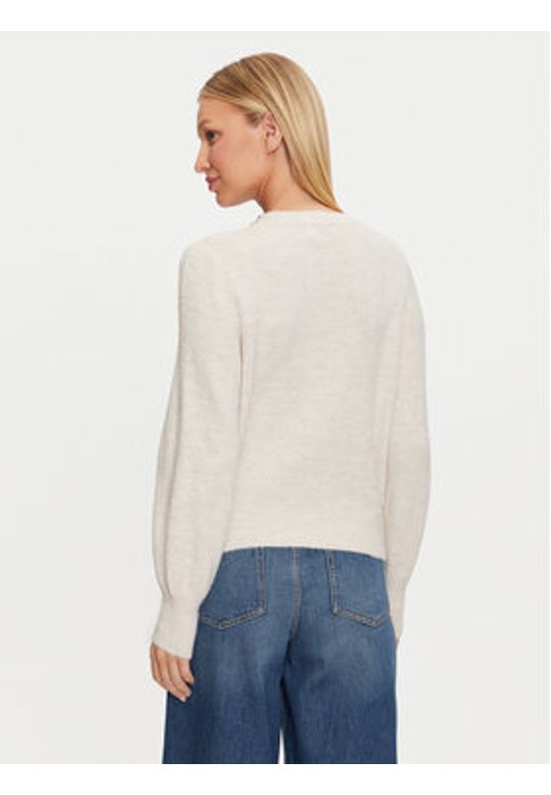 only - ONLY Sweter Elsa 15210667 Beżowy Regular Fit. Kolor: beżowy. Materiał: syntetyk