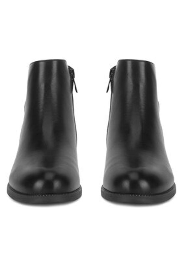 Clara Barson Botki WS2371-04 Czarny. Kolor: czarny. Materiał: materiał