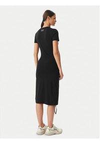 EA7 Emporio Armani Sukienka codzienna 7W001062 AF10373 UC001 Czarny Regular Fit. Okazja: na co dzień. Kolor: czarny. Materiał: bawełna. Typ sukienki: proste. Styl: casual #3
