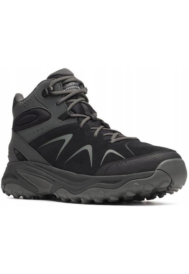 Buty hikingowe dla mężczyzn Merrell YOKOTA 3 MID GTX. Kolor: czarny. Technologia: Gore-Tex. Sport: turystyka piesza