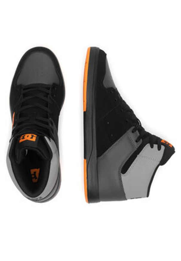 DC Sneakersy CURE HI TOP ADYS400072-XKNS Szary. Kolor: szary. Materiał: skóra