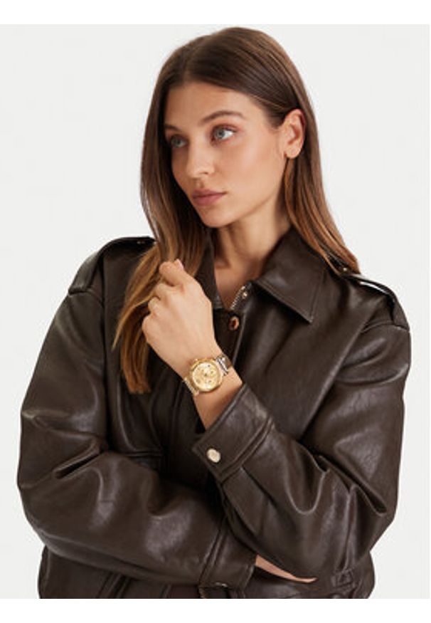 Michael Kors Zegarek Maren MK7508 Złoty. Kolor: złoty