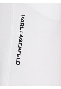 Karl Lagerfeld - KARL LAGERFELD Szorty sportowe 705032 542900 Biały Regular Fit. Kolor: biały. Materiał: bawełna. Styl: sportowy #4