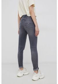 Tommy Jeans Jeansy damskie high waist. Stan: podwyższony. Kolor: szary #4
