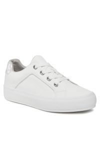 Sneakersy s.Oliver 5-23614-41 White 100. Kolor: biały. Materiał: skóra
