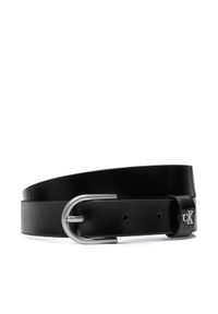 Calvin Klein Pasek Rounded Buckle Ck Loop 25Mm LV04F7107G Czarny. Kolor: czarny. Materiał: skóra #1