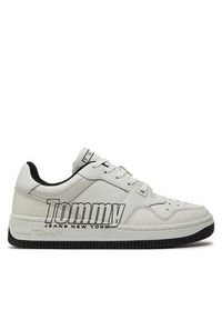 Tommy Jeans Sneakersy Tjm Basket Logo EM0EM01257 Biały. Kolor: biały
