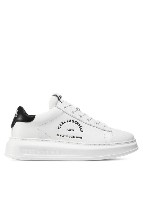Karl Lagerfeld - KARL LAGERFELD Sneakersy KL52538 Biały. Kolor: biały. Materiał: skóra