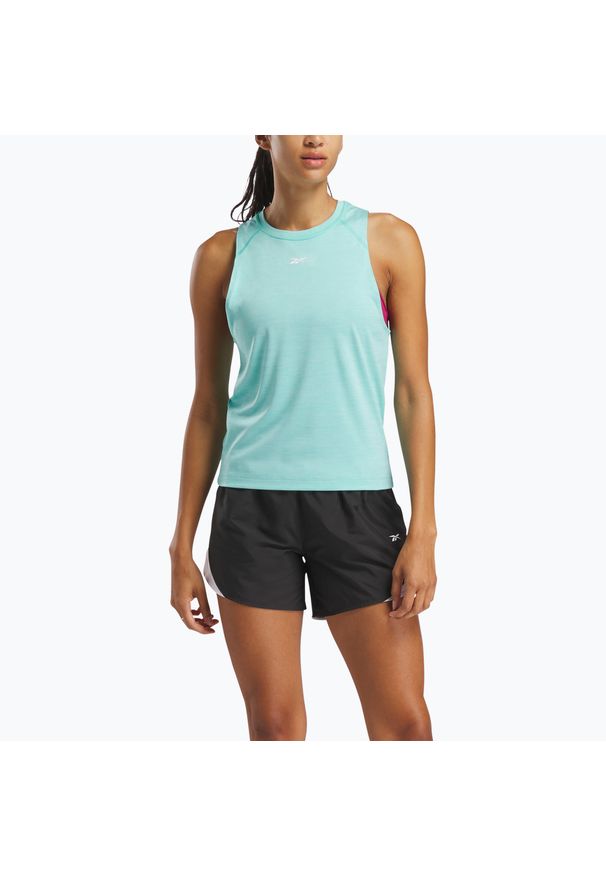 Reebok Fitness - Koszulka Reebok Id Train Energy SLVLS Tech Tee. Kolor: zielony. Sport: fitness